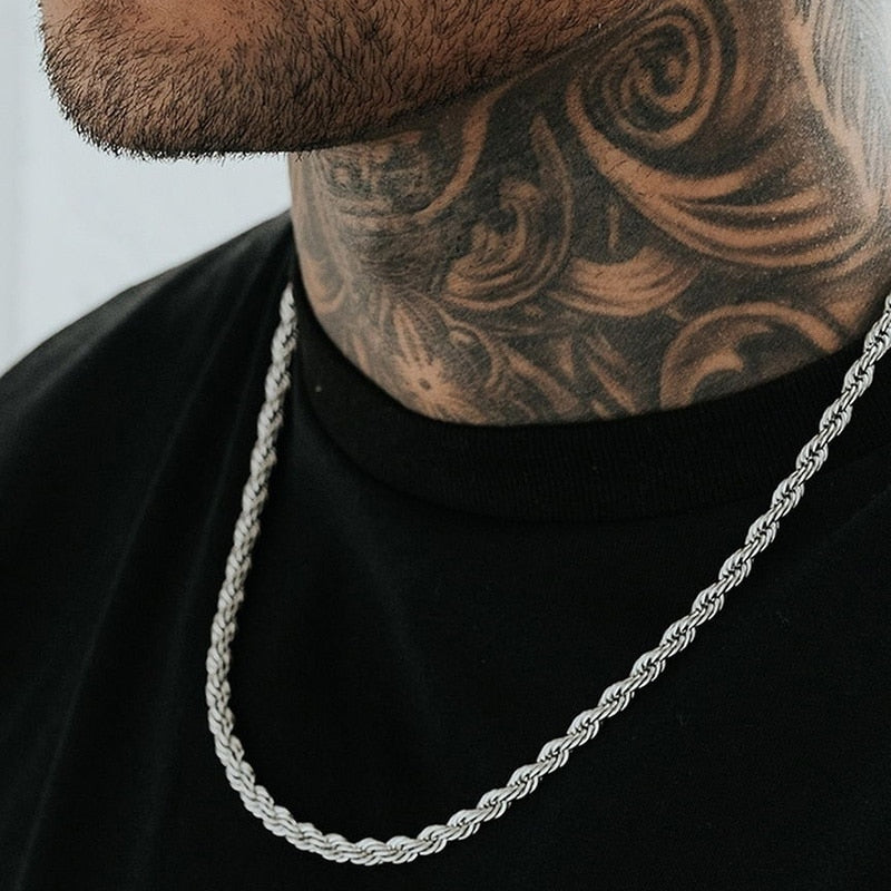Minimalist Men Ropes Long Necklace Pi-Mart