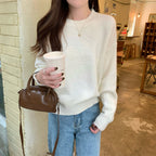 Korean Style Soft Glutinous Loose Candy Color Sweater Pi-Mart