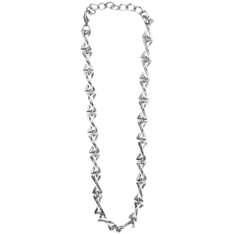 Stainless Steel Z Letter Chain Necklace Pi-Mart