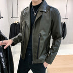 Mid-length leather jacket Pi-Mart