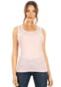 EGI Exclusive Collections Merino Wool Blend Tank Top with Tulle Trim. - SJB-DIAMOND ELITES