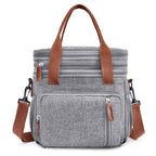 Fresh-keeping And Cold-keeping Double Layer Lunch Bag Stylish And Portable Outdoor