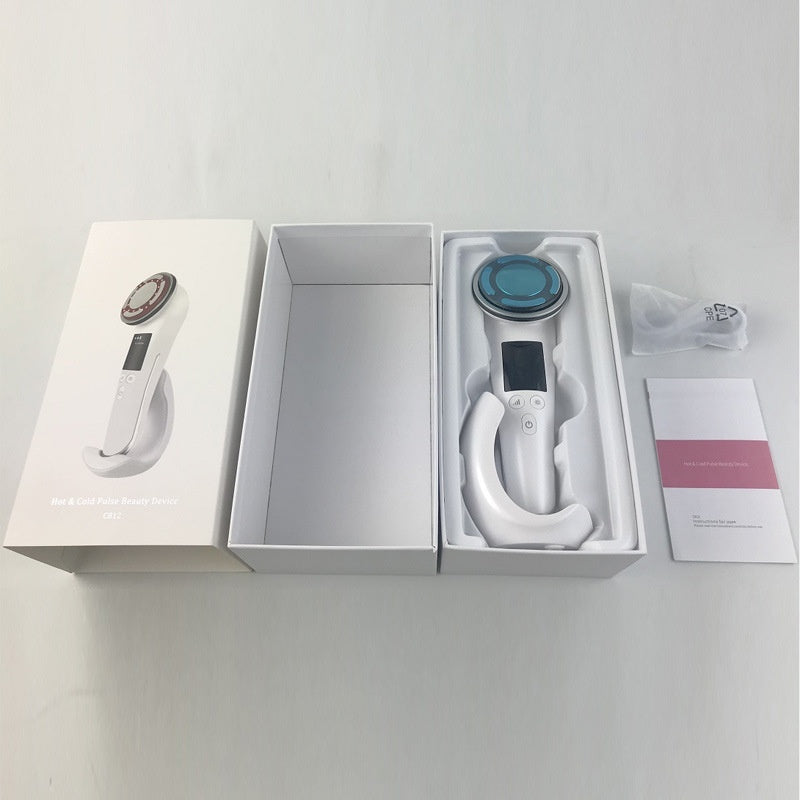 Hot And Cold Pulse Beauty Instrument Facial Vibration Massage Instrument Pi-Mart