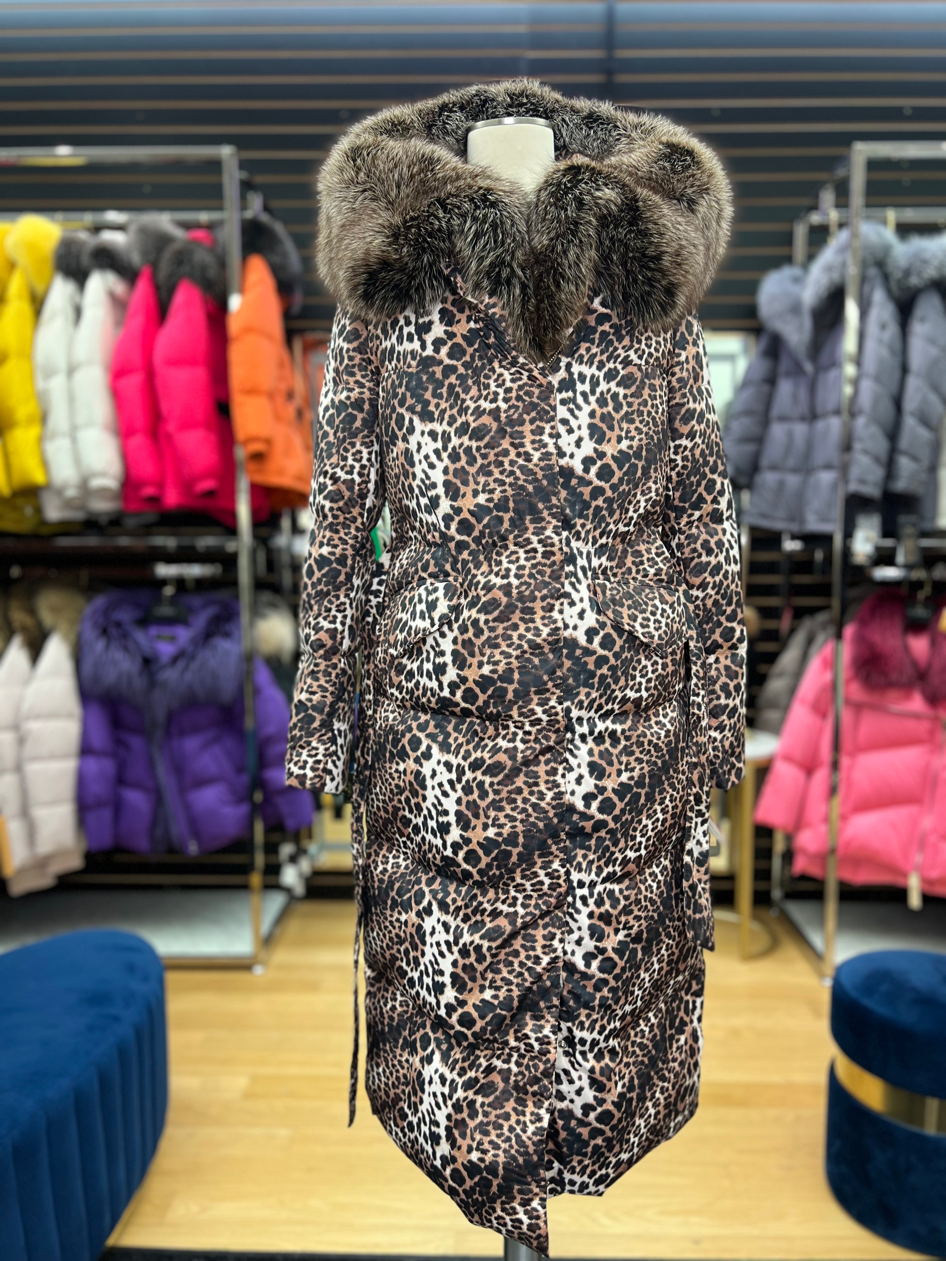 Genuine Silver Fox Down Insulated Parka - SJB-DIAMOND ELITES
