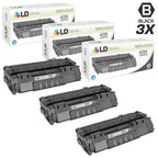 Hewlett Packard HP 1320 Set of 3 HY Black 49X / Q5949X Laser Toner Cartridges by LD Products