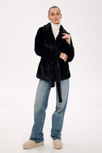 Faux Mink Effect Fur Coat - SJB-DIAMOND ELITES