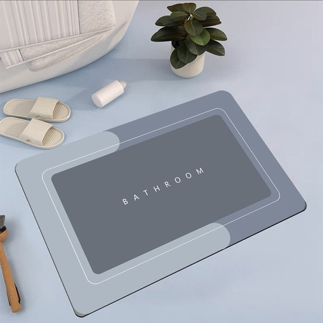 Quick Drying Absorbent Bathroom Mat Pi-Mart