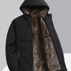 Men's Jacket With Fleece And Thick Cotton, Casual Hooded Stand-up Collar Pi-Mart