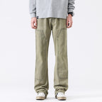 American High Street Vibe Wind Washed Distressed Army Green Jeans Lootquake LLC