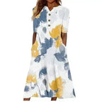Women’s Summer Midi Dress – Casual, Light & Pocket-Ready