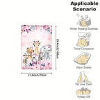 1pc Custom Flannel Blanket, Personalized Cartoon Animal Print Custom Your Name Flannel Blanket, Soft And Warm Memorable Moments Commemorative Blanket, Great Holiday Gift For Classmates, Friends, Family And Lovers, Used For Na