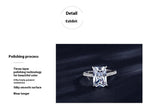 S925 Sterling Silver Simulation Diamond Ring Pi-Mart