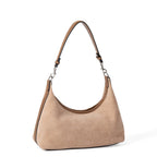 Design suede simple armpit bag, autumn and winter retro versatile handbag, small hobo shoulder bag women