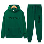 Essentials Sweatshirt Suit Men's and Women's Sweatshirt and Pant 2-Piece Set Hip-Hop Hoodie Suit by Pi-Mart Pi-Mart