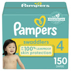 Pampers Swaddlers Diapers Size 4, 150 Count EasyOptionXY LLC