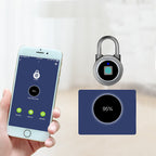 Fingerprint Bluetooth Padlock Travel Backpack Luggage Door Cabinet Pi-Mart