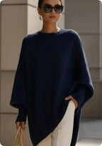Thick Round Neck Women's Loose All-matching Knitted Pullover Sweater