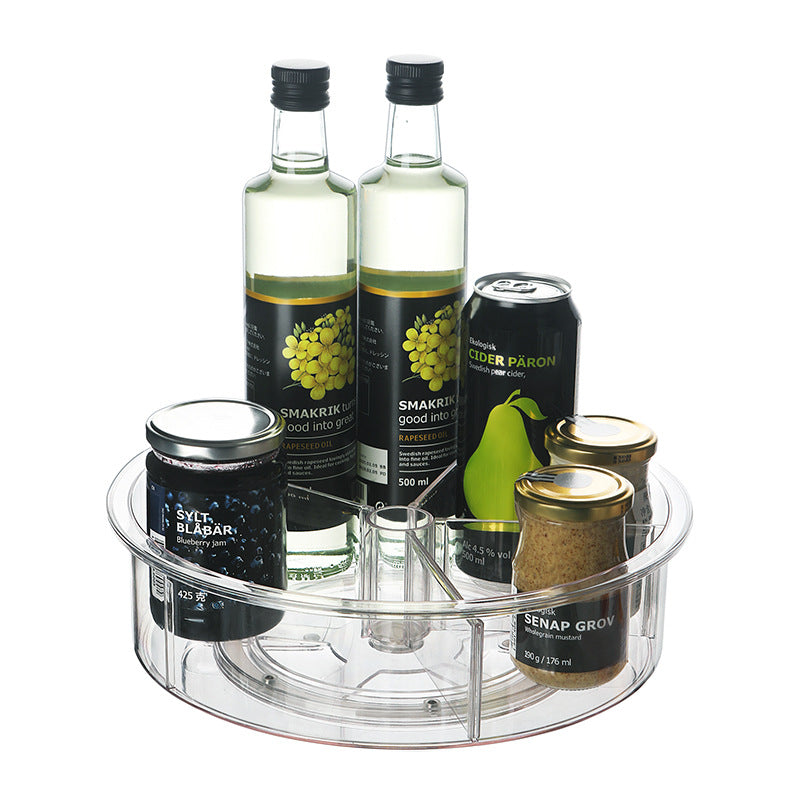 Refrigerator transparent rotating storage tray Pi-Mart
