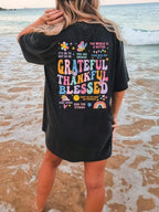 2D Printed Thanksgiving Element Cotton T-shirt Lootquake LLC