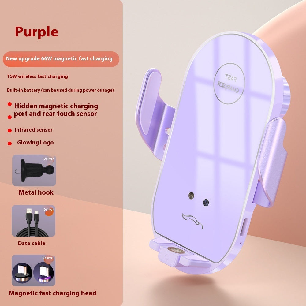 Car Phone Holder 66W Fast Charging Wireless Charger Pi-Mart