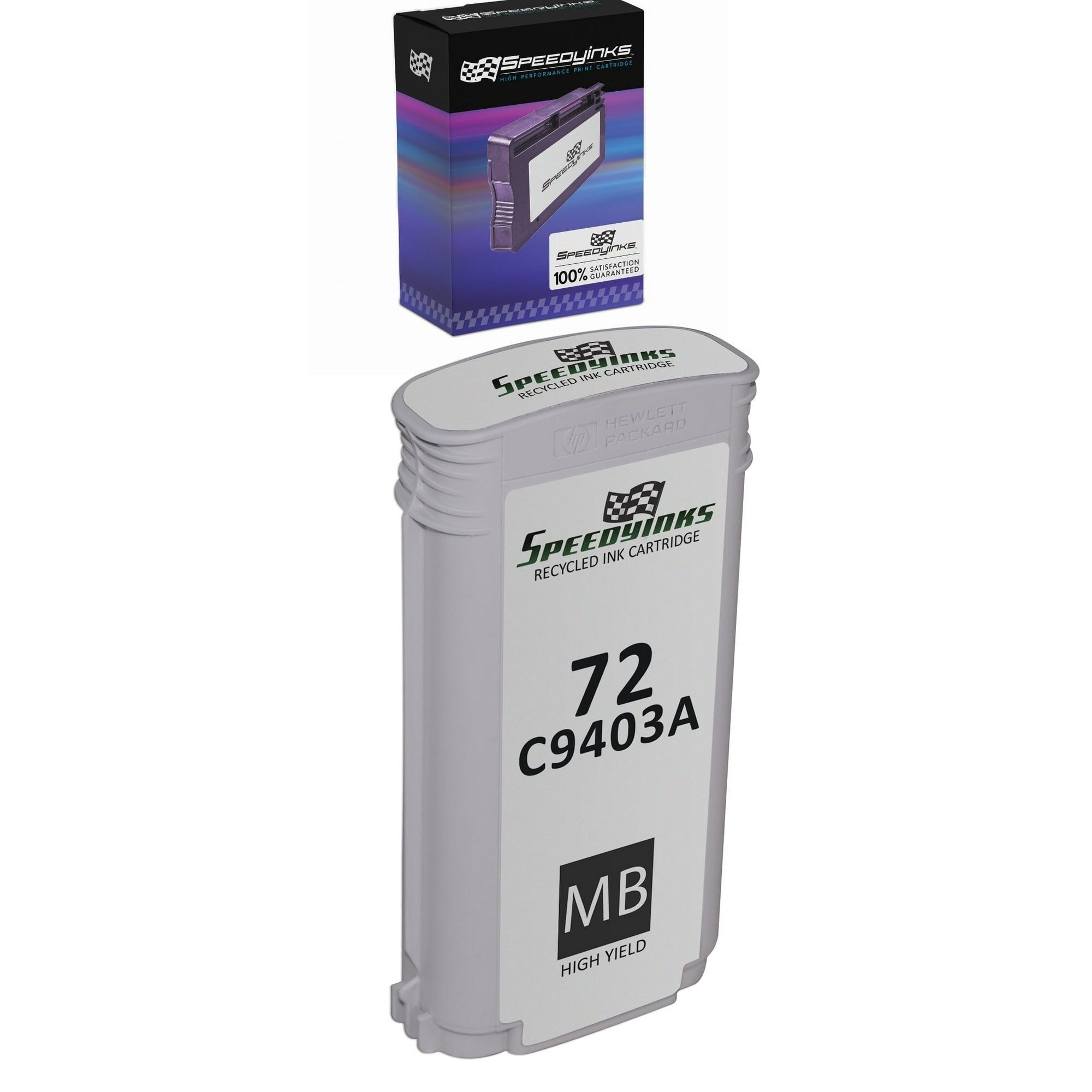 Speedy Inks - Remanufactured Replacement for HP 72 HP C9403A HY Matte Black Ink Cartridge for use in DesignJet T1100, T1100ps, T1120, T1120 SD-MFP, T1120ps, T1200, T1200ps, T1300, T2300, T2300, T610 EasyOptionXY LLC