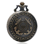 Hot Sale Bronze United States Coast Guard 1790 Theme Pocket Watch Men Navy Creative Gift for Women Fob Watches Pi-Mart