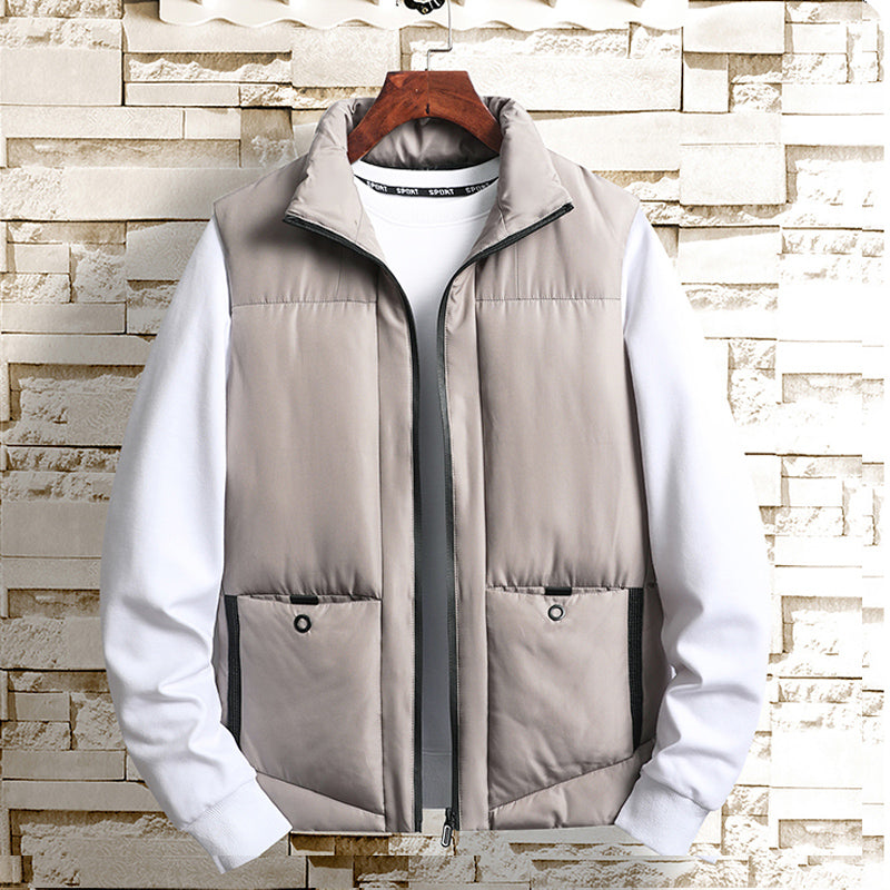 Autumn Men's Casual Cotton Vest Warm Pi-Mart