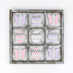Easter Spring Tic Tac Toe Wooden Game Decor Set Tulip & Egg Pieces - 2 Sizes BandsCo Straps