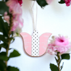 Easter Wooden Hanging Ornaments Set Rustic Spring Home Decor Bunny Egg Chick Handmade BandsCo Straps