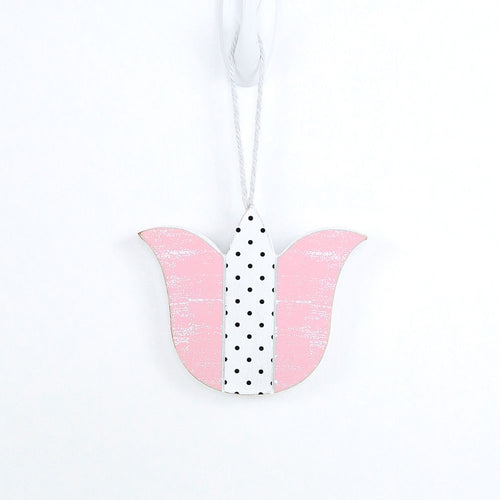 Easter Wooden Hanging Ornaments Set Rustic Spring Home Decor Bunny Egg Chick Handmade BandsCo Straps