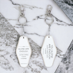 Wooden Inspirational Keychains Double Sided Engraved Motivational Messages Vertical Horizontal BandsCo Straps