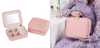 Smart LED Cosmetic Case With Mirror Cosmetic Bag Large Capacity Fashion Portable Storage Bag Travel Makeup Bags Pi-Mart