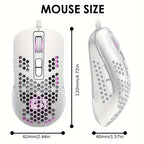 ATTACK SHARK Ultra-Light Wired Gaming Mouse with Honeycomb Design, Breathable Backlighting & USB Optical - Compatible with Windows, Xbox, PS4, Mac, HP, Acer, ATTACK SHARK Lootquake LLC