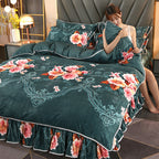 Printed Gold Mink Four-piece Bedding  Duvet Cover Pi-Mart