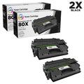 LD ? Compatible Replacements for Hewlett Packard CF280X (HP 80X) 2PK HY Black Toner Cartridges for Laserjet Pro 400 M401dn, 400 M401dne, 400 M401dw, 400 M401n & 400 M425dn