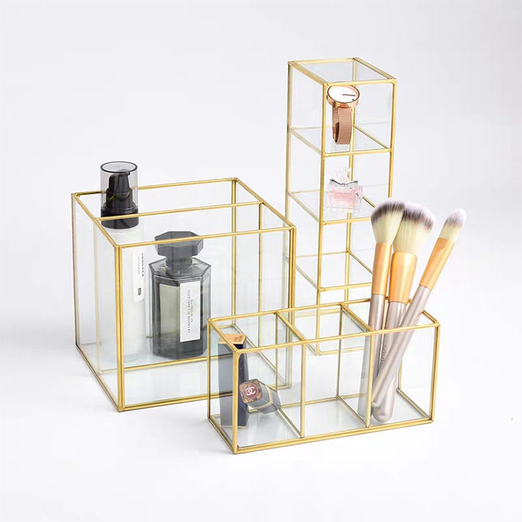 Glass makeup brush storage bucket Pi-Mart