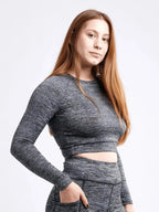 Long-Sleeve Crop Top - SJB-DIAMOND ELITES