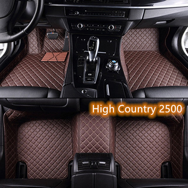 Fully Surrounded Car Leather Floor Mat Pad All Weather Protection Pi-Mart