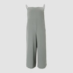 Women's Sleeveless Jumpsuit With Pockets And Adjustable Shoulder Strap Fashion Loose Wide Leg Straight Overalls Summer Beach Trousers - SJB-DIAMOND ELITES