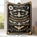 1pc Ouija Spirit Board Design Throw Blanket, Polyester Digital Print, Charming Style, Perfect Birthday Gift, Cozy Nap Blanket Lootquake LLC