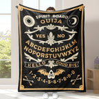 1pc Ouija Spirit Board Design Throw Blanket, Polyester Digital Print, Charming Style, Perfect Birthday Gift, Cozy Nap Blanket Lootquake LLC