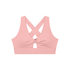 Loki & Ivy Women's Twist Front V-Neck Sports Bra