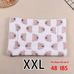 All-Season Dirt-Resistant Rectangular Pet Blanket - Comfortable Dog Paw Heart Print Pet Bed, 1pc Lootquake LLC