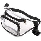 PVC transparent bag waterproof fanny pack Storage Bag for Portable Travel & Sports | Durable Fanny Pack with Clear Design for Secure and Easy Access - SJB-DIAMOND ELITES