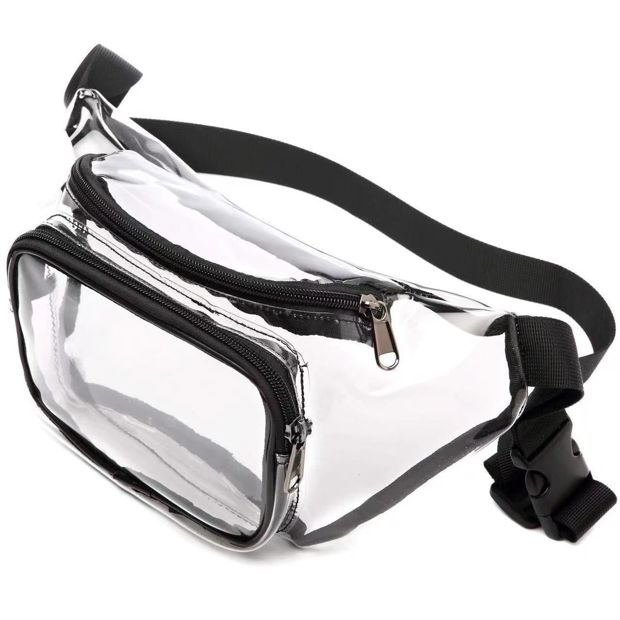 PVC transparent bag waterproof fanny pack Storage Bag for Portable Travel & Sports | Durable Fanny Pack with Clear Design for Secure and Easy Access - SJB-DIAMOND ELITES