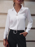 Fashionable Elegant Business Style Long Sleeve Shirt With Pearl Button - SJB-DIAMOND ELITES