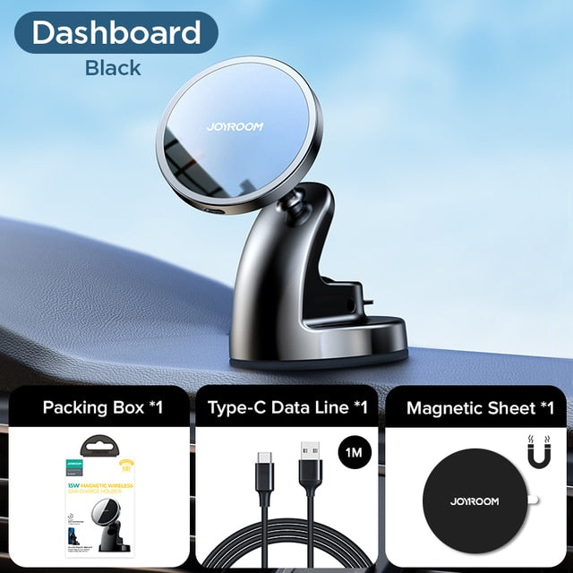 15W Qi Magnetic Car Phone Holder Wireless Charger - SJB-DIAMOND ELITES