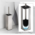 Stainless Steel Floor Toilet Brush Toilet Cleaning Brush Suit Pi-Mart