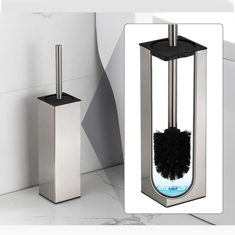 Stainless Steel Floor Toilet Brush Toilet Cleaning Brush Suit Pi-Mart