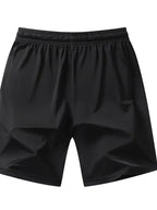 Men's Plus Size Drawstring Pocketed Shorts